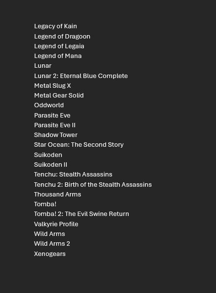 Modded PS1 Bundle